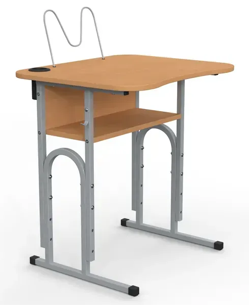 Стіл учнівський 05 №4-6/600х500 без полиці МФ Вересень